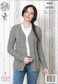 4432 King Cole Aran Ladies Waistcoat and Cardigan Knitting Pattern