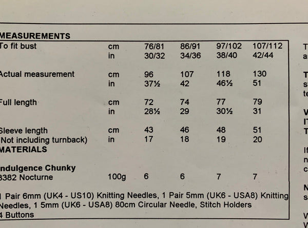 4406 Stylecraft chunky ladies belted jacket knitting pattern