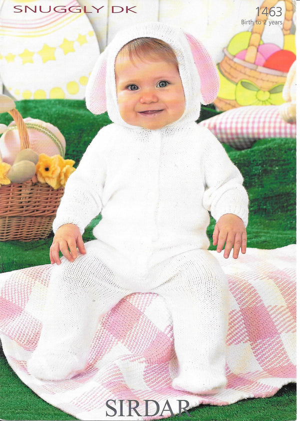 Sirdar 1463 Snuggly DK Bunny All-in-One knitting pattern