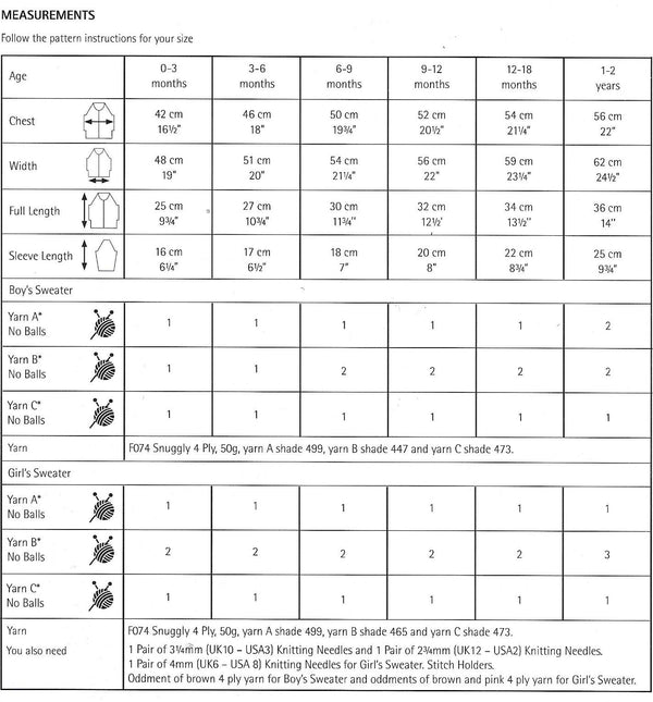 5286 Sirdar Snuggly 4ply Baby Child Sweaters Knitting Pattern