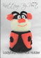 KBP046 Ladybird Toilet Roll Holder Toy in DK knitting pattern