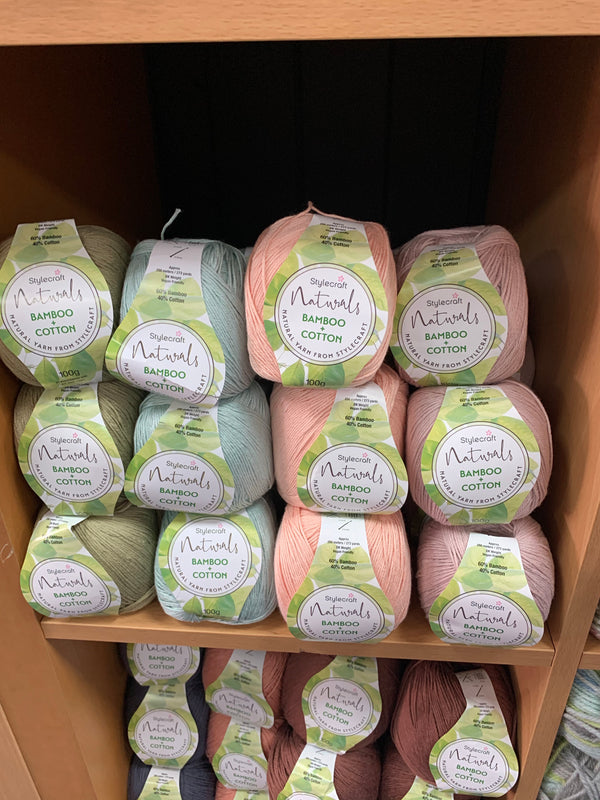 Stylecraft Naturals, Bamboo & Cotton Yarn
