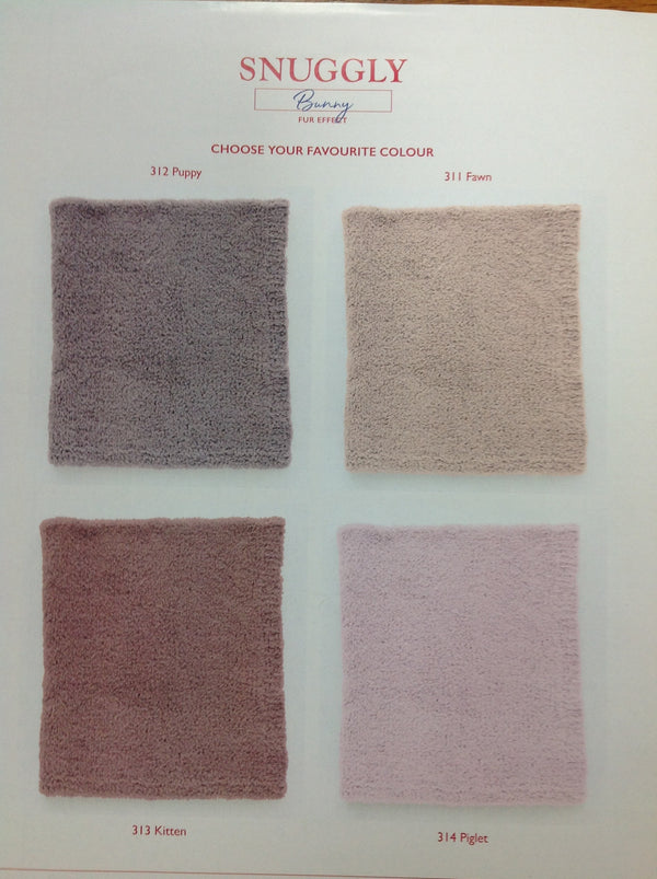 Sirdar 5308 Snuggly Fur Effect Baby Blanket Knitting Pattern