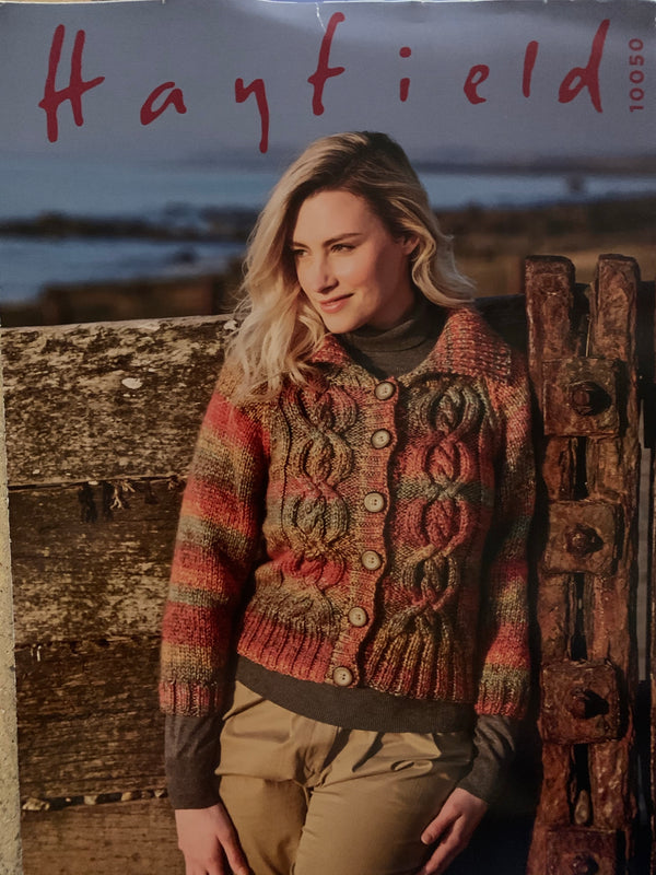 Hayfield 10050 Bonanza ladies jacket knitting pattern