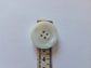 White Swirl 4 Holes Resin Buttons