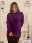 King Cole 3838 Chunky Ladies High and Round Neck Sweaters knitting pattern