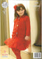 King Cole 3340 Aran child coat and sweater knitting pattern