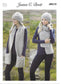 JB215 James C Brett super chunky ladies hats and scarves knitting pattern