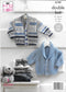 King Cole 4199 DK Baby & Child Shawl, Collared Jacket, V-Neck Jacket & Waistcoat pattern