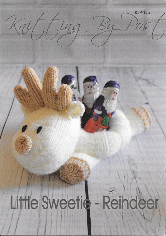 KBP175 Little Sweetie - Reindeer toy in DK knitting pattern