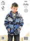 King Cole 4026 - Chunky Child Cardigan and Hoodie knitting pattern