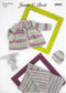 James C Brett JB683 Baby Twinkle Prints DK baby matinee jacket, hat and blanket knitting pattern