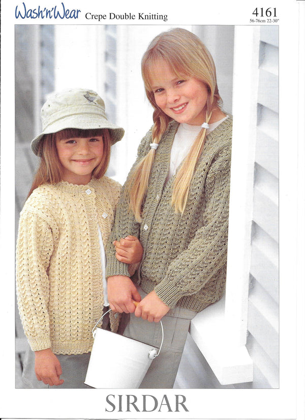 Sirdar 4161 - DK Child Cardigan knitting pattern