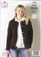 5548 King Cole Super Chunky ladies cardigan and sweater knitting pattern