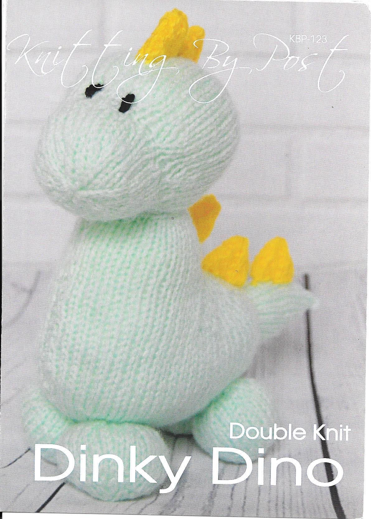123 KBP123 Dinky Dino toy in Dk Knitting Pattern