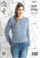 King Cole 4067 - Super Chunky Ladies Sweater knitting pattern
