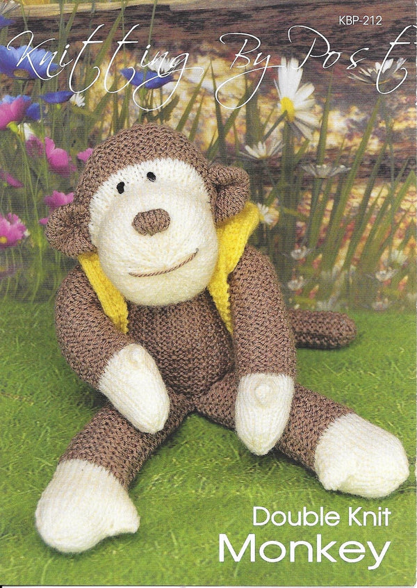 KBP-212 Monkey toy in DK knitting pattern