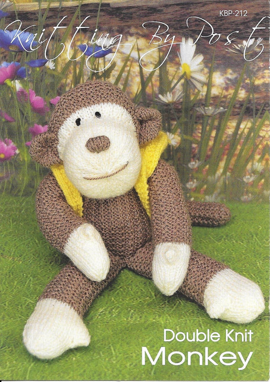 KBP-212 Monkey toy in DK knitting pattern