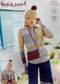 9672 Stylecraft batik swirl dk ladies cardigan, hat and wristwarmers knitting pattern