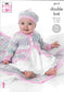 King Cole 4117 DK Baby Coat, Beret and Blanket knitting pattern