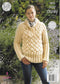 4874 King Cole Super Chunky ladies cardigan and sweater knitting pattern