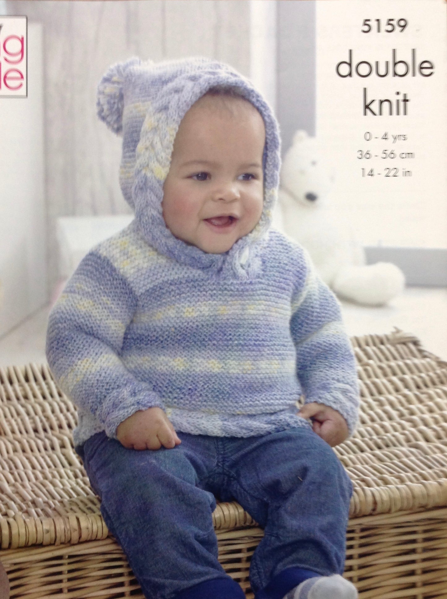 5159 King Cole Drifter for  Baby dk knitting pattern