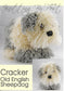 KBP009 Cracker Old English Sheepdog toy in Dk knitting pattern