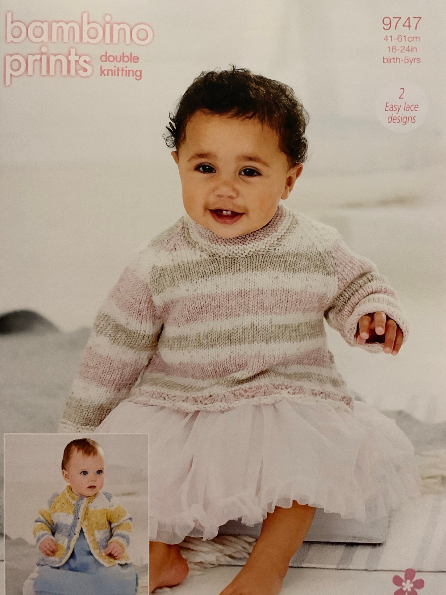 9757 Stylecraft Bambino dk baby cardigan and jumper knitting pattern