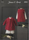 JB650 James C Brett Flutterby Chunky baby, girl dress and jacket knitting pattern