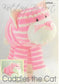 KBP044 Cuddles the Cat toy in dk knitting pattern