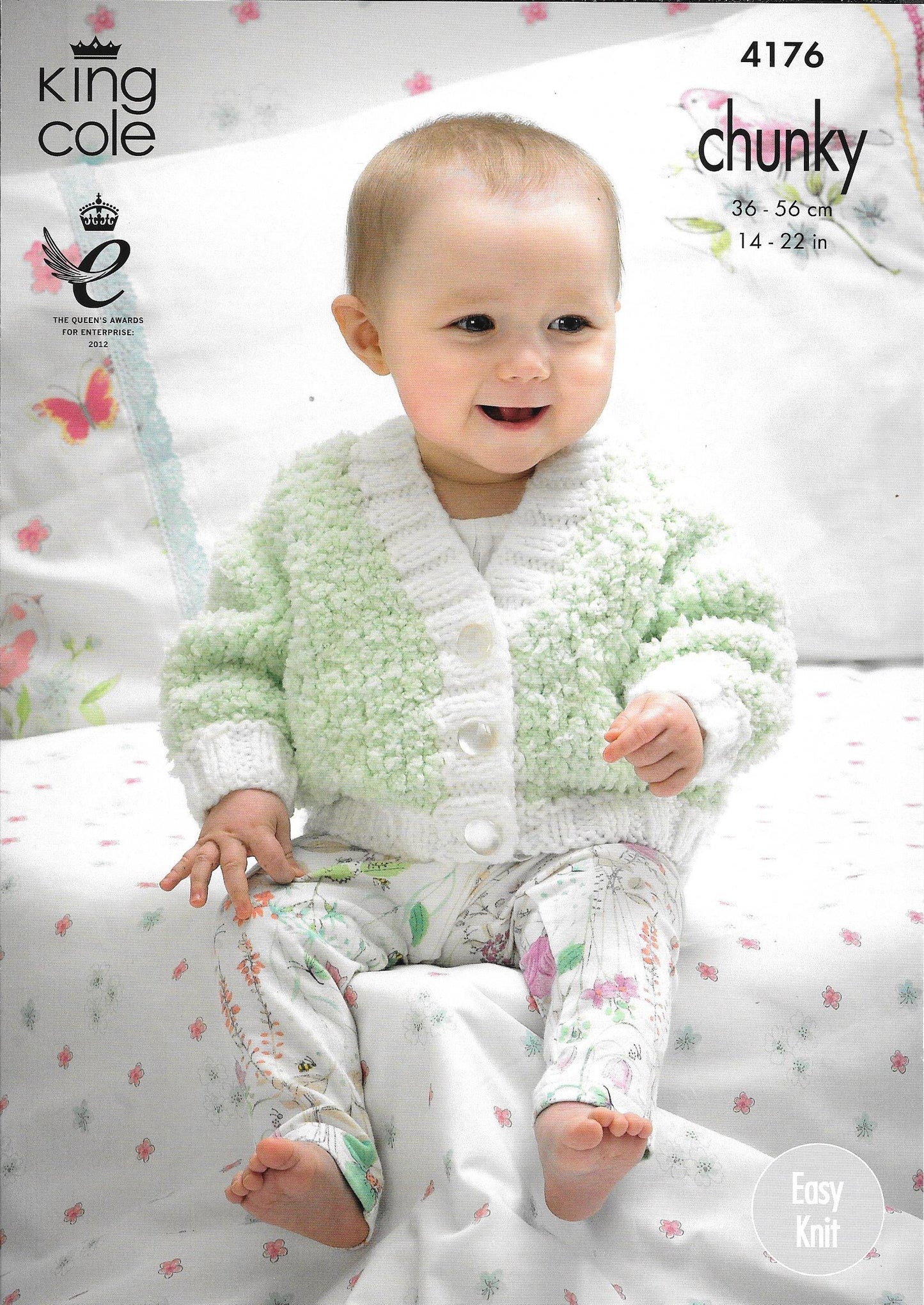 4176 King Cole Chunky, Cuddles and  Comfort chunky baby cardigans knitting pattern