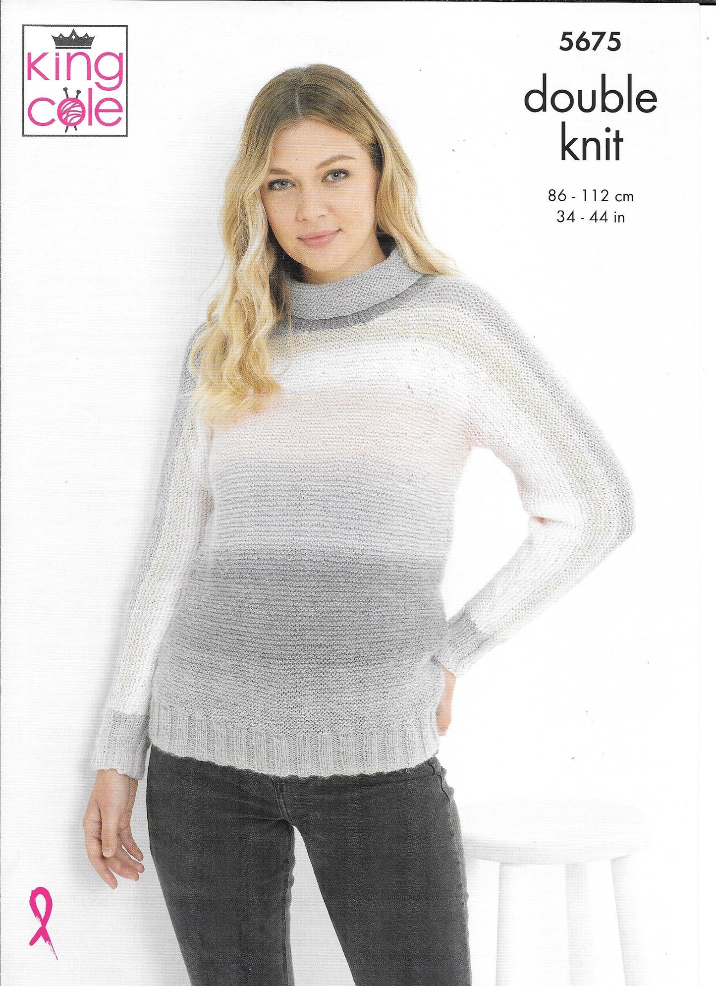 5675 King Cole Curiosity dk ladies cardigan and sweater knitting pattern