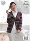 5010 King Cole Riot Chunky ladies sweater and cardigan knitting pattern