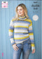 5647 King Cole Bramble dk ladies sweaters knitting pattern