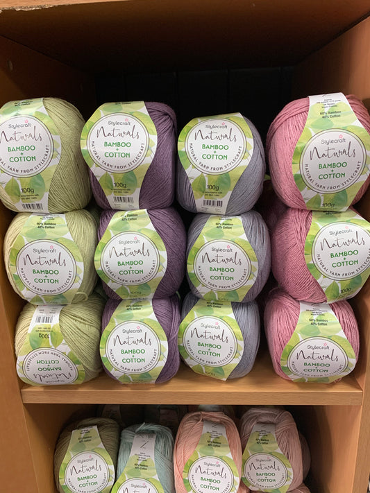 Stylecraft Naturals, Bamboo & Cotton Yarn