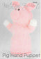 KBP038 Pig Hand Puppet toy in dk knitting pattern