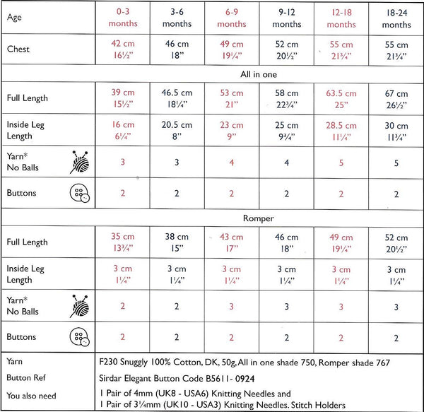 5378 Sirdar Snuggly 100% Cotton dk baby child all-in-one and romper knitting pattern