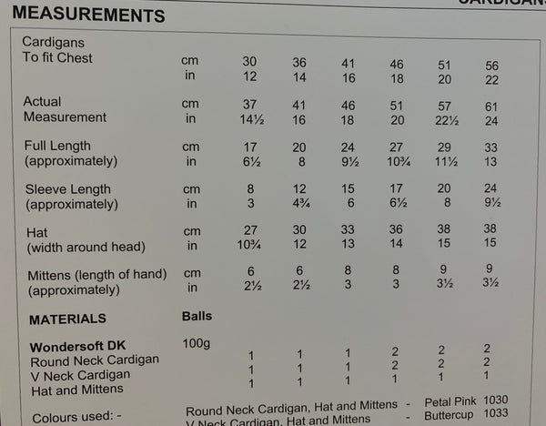8040 Stylecraft Wondersoft dk baby cardigans, mittens and hat knitting pattern