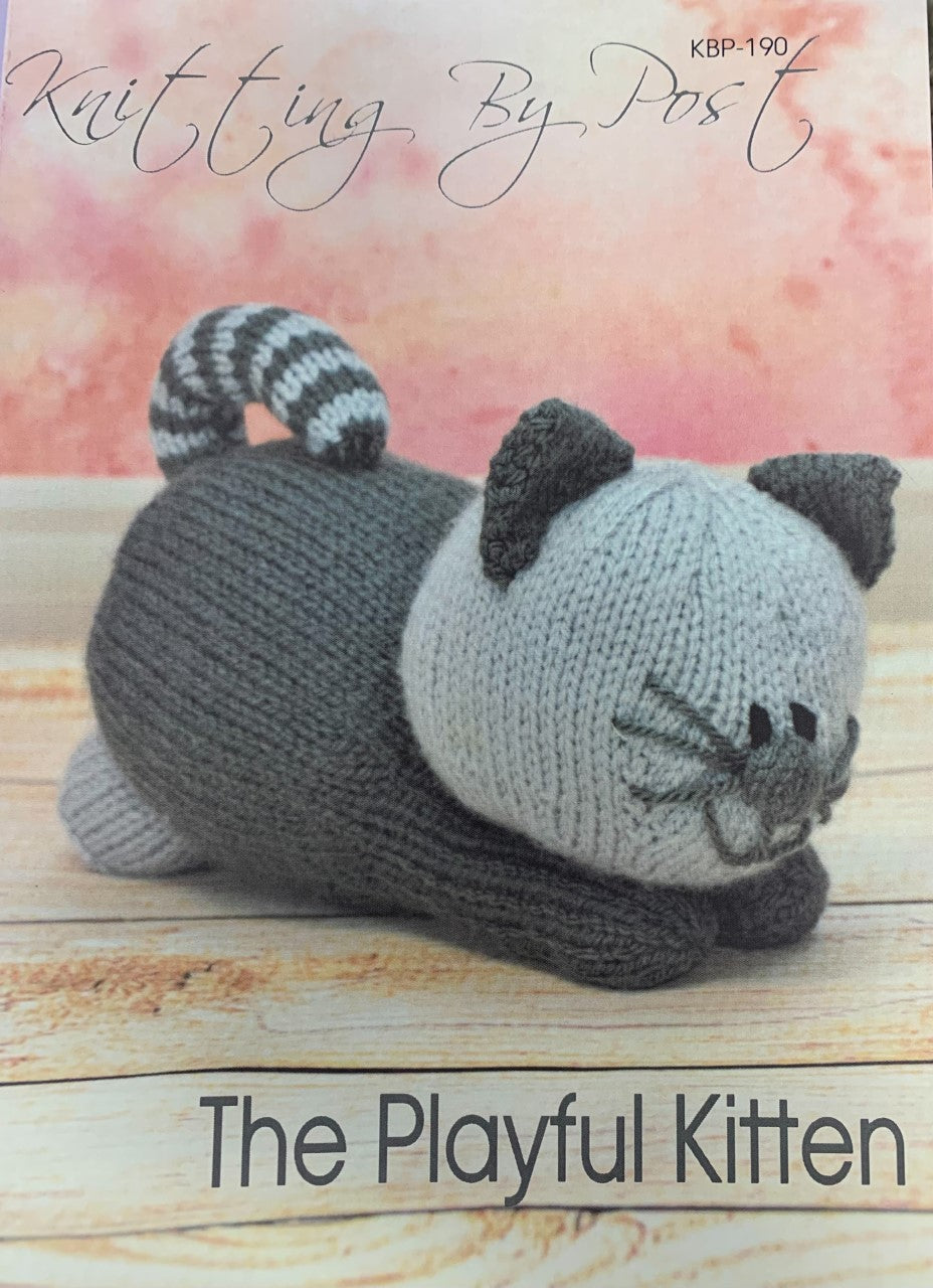 190 KBP-190 The Playful Kitten toy in DK knitting pattern
