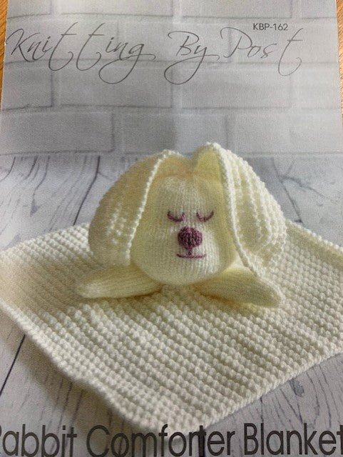 162 KBP-162 Rabbit Comforter Blanket Knitting Pattern DK