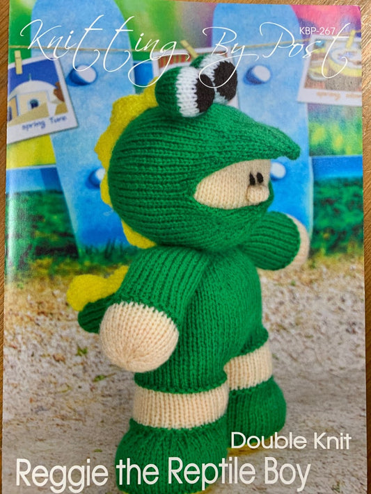 KBP-267 Knitting by Post Reggie the Reptile Boy Double knitting pattern